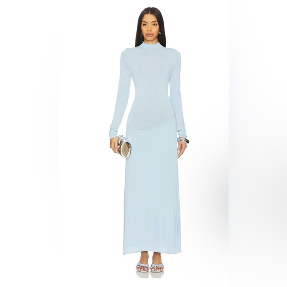 Lioness Light Blue Long Sleeve Dress - Picture 1 of 4